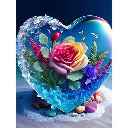 Love Rose - Full Square Drill Diamond Painting 30*40CM