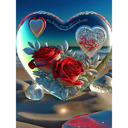 Love Rose - Full Square Drill Diamond Painting 30*40CM