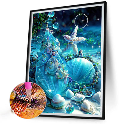 Blue Starfish - Full Square Drill Diamond Painting 30*40CM