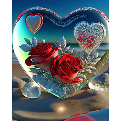 Love Rose - Full Square Drill Diamond Painting 40*50CM