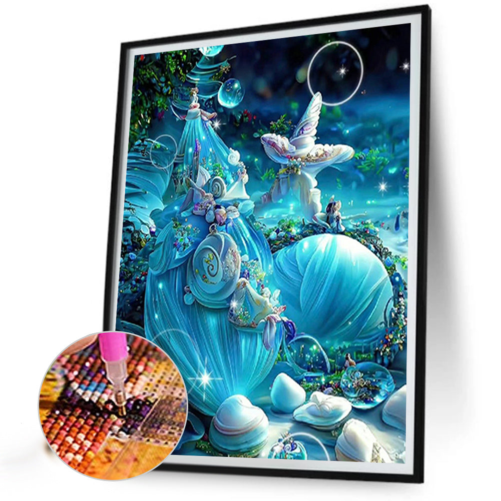 Blue Shell - Full Square Drill Diamond Painting 40*50CM
