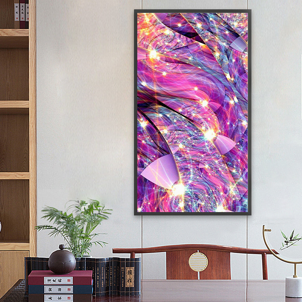Purple Streamer - Full Round Drill Diamond Painting 40*70CM