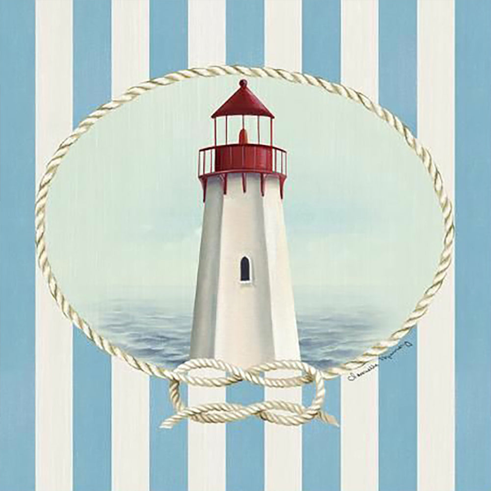 Lighthouse - Full Round Drill Diamond Painting 30*30CM