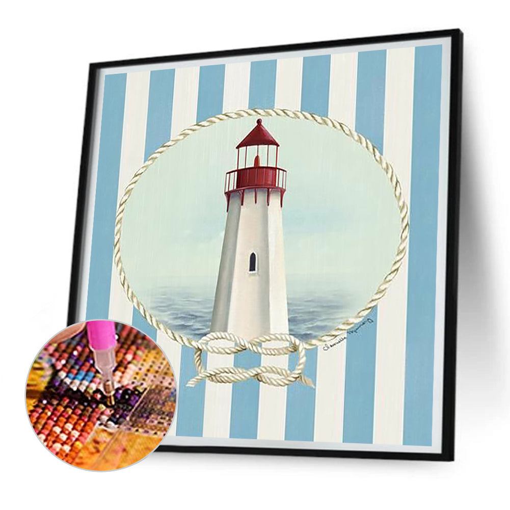 Lighthouse - Full Round Drill Diamond Painting 30*30CM