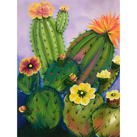 Succulent Cactus - Full Round Drill Diamond Painting 30*40CM