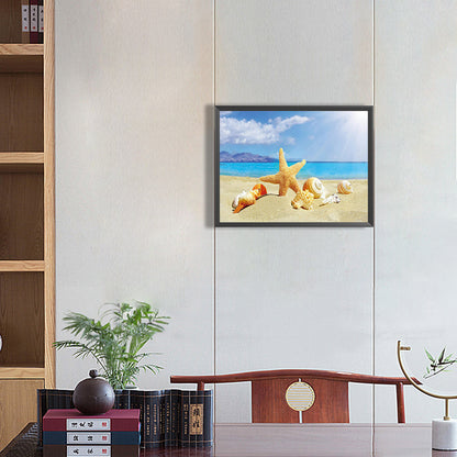 Beach Sea Shells - Full Round Drill Diamond Painting 40*30CM