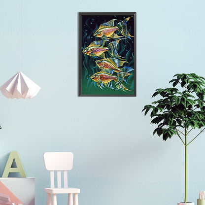 Ocean World - Full Round Drill Diamond Painting 30*45CM