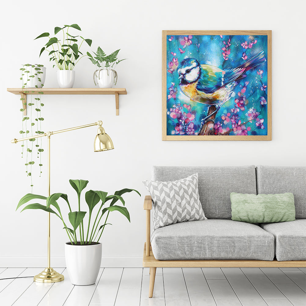Sparrow - Full Round Drill Diamond Painting 30*30CM