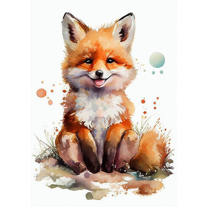 Naughty Fox - Full Round Drill Diamond Painting 30*40CM