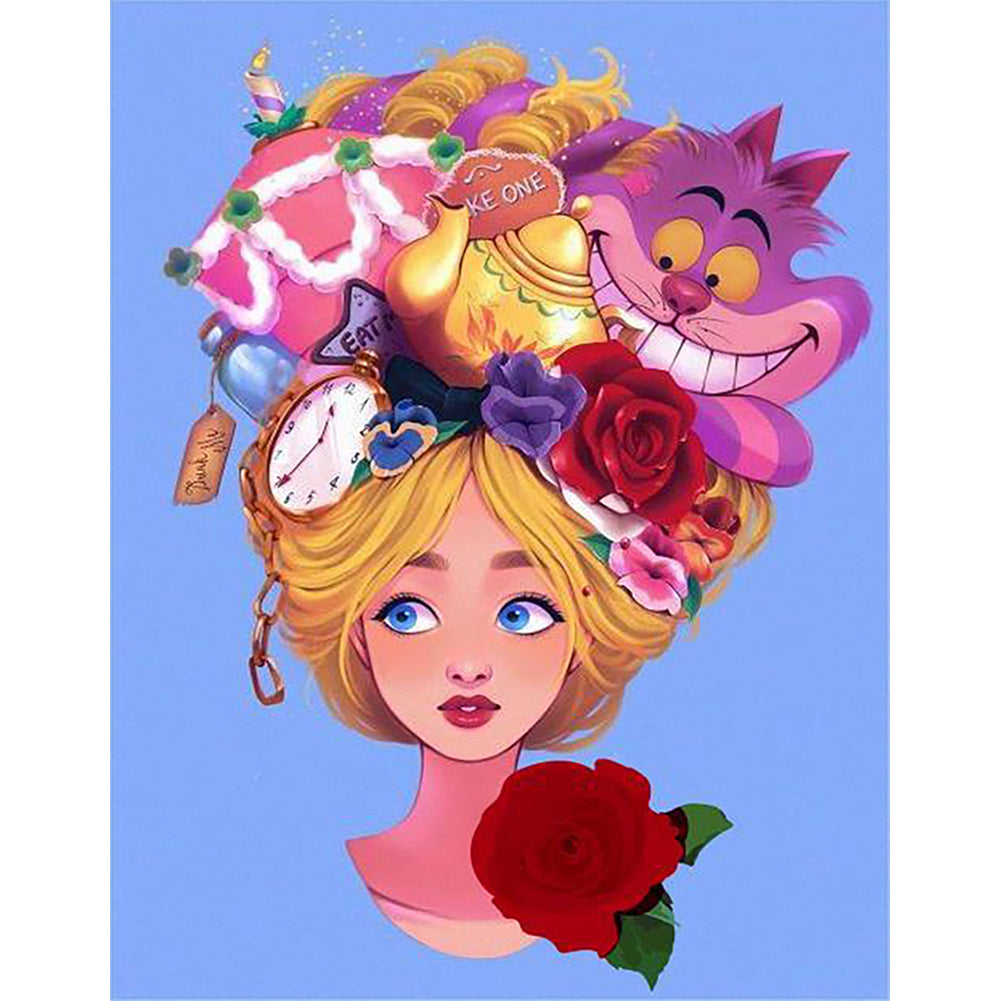 Alice In Wonderland - Full Round Drill Diamond Painting 30*40CM