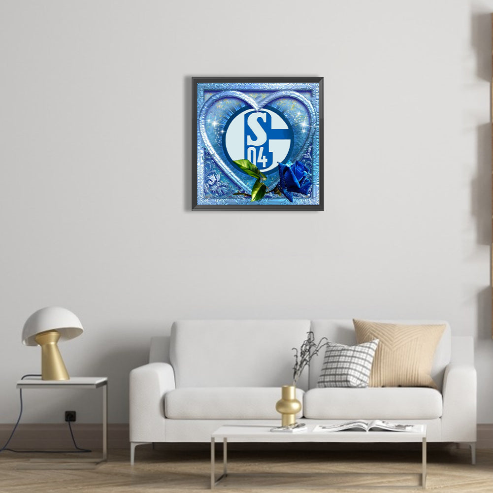 Love Blue Rose - Full Round Drill Diamond Painting 40*40CM