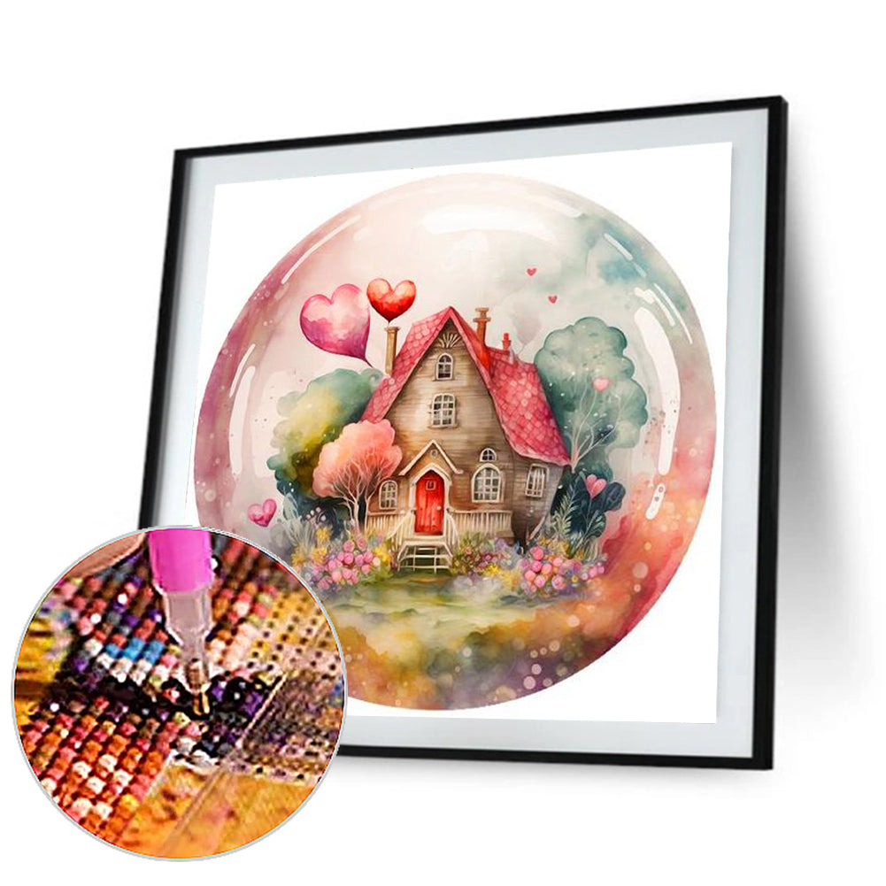 Little House In The Forest - Full Round Drill Diamond Painting 30*30CM