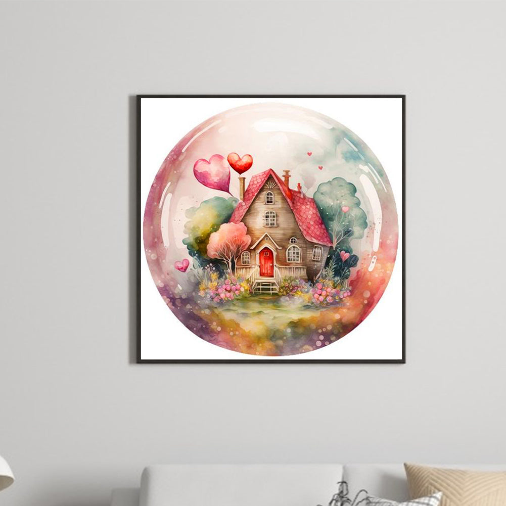 Little House In The Forest - Full Round Drill Diamond Painting 30*30CM