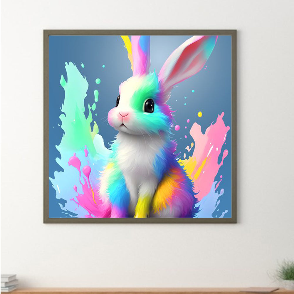 Bunny Under Paint - Full Round Drill Diamond Painting 30*30CM