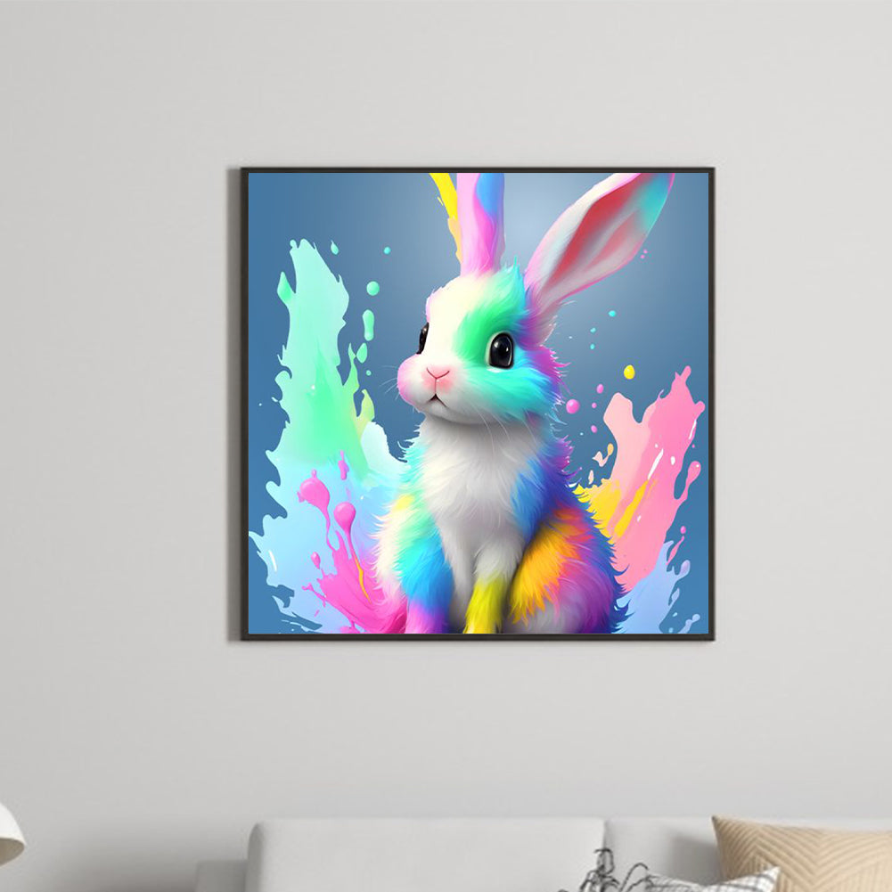Bunny Under Paint - Full Round Drill Diamond Painting 30*30CM