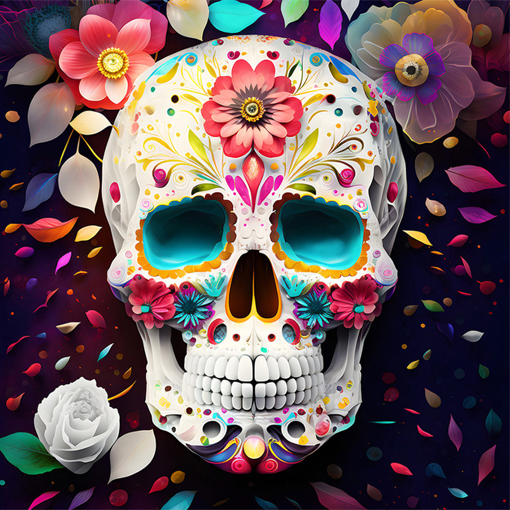 Personalized Skull - Full Round Drill Diamond Painting 30*30CM