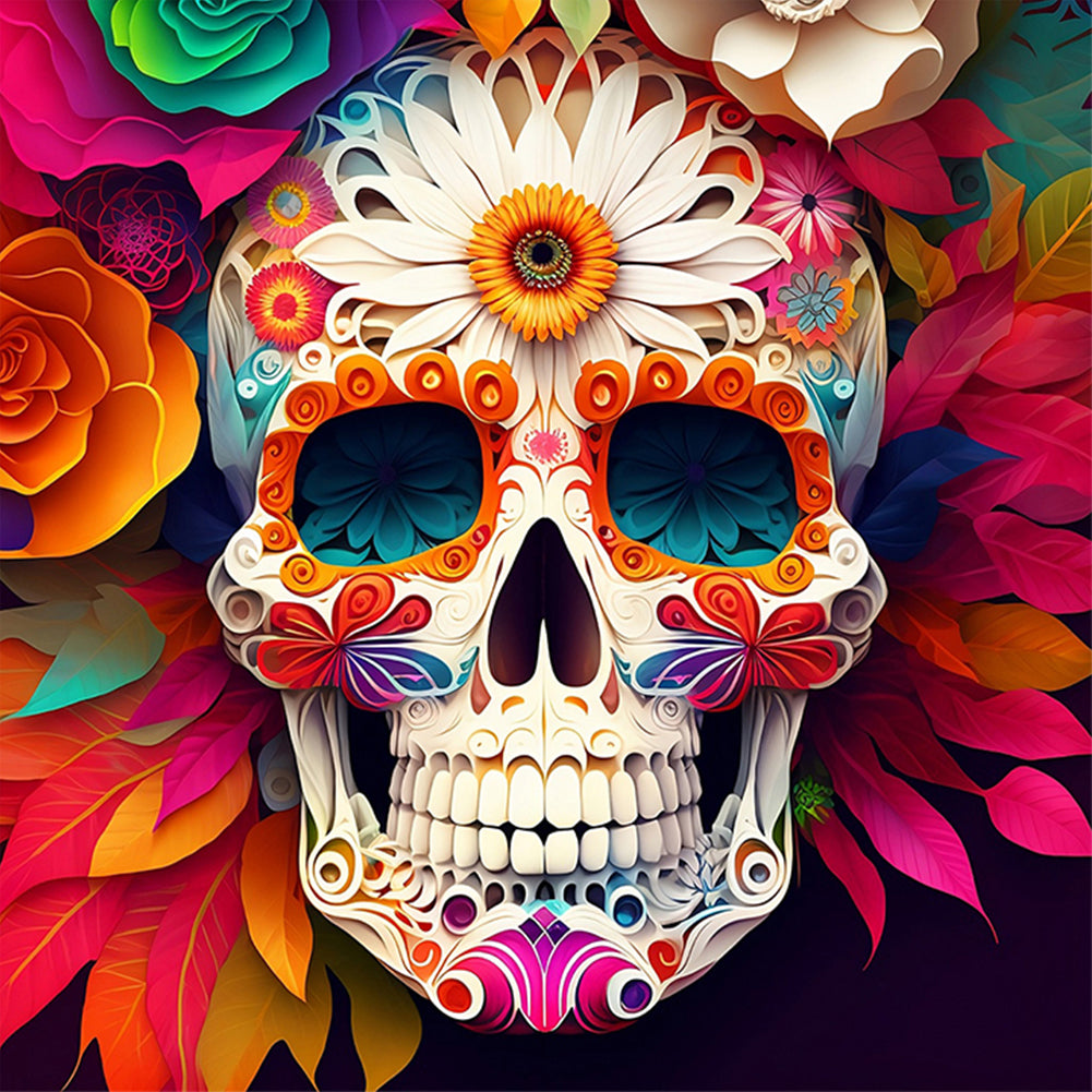 Personalized Skull - Full Round Drill Diamond Painting 30*30CM