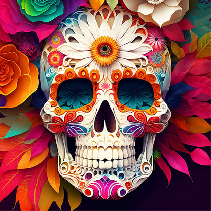 Personalized Skull - Full Round Drill Diamond Painting 30*30CM