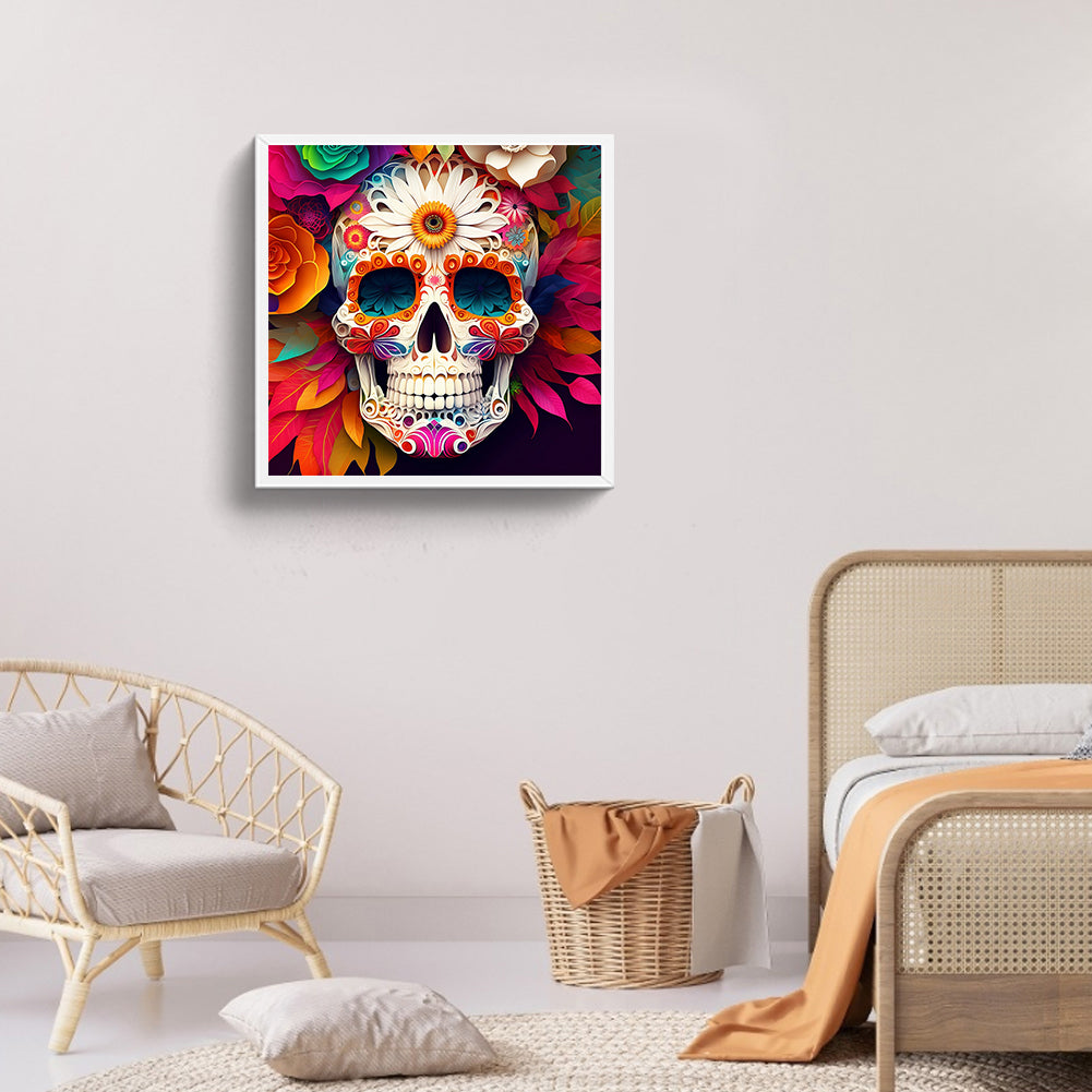 Personalized Skull - Full Round Drill Diamond Painting 30*30CM