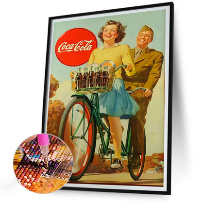 Retro Poster - Full Round Drill Diamond Painting 30*40CM