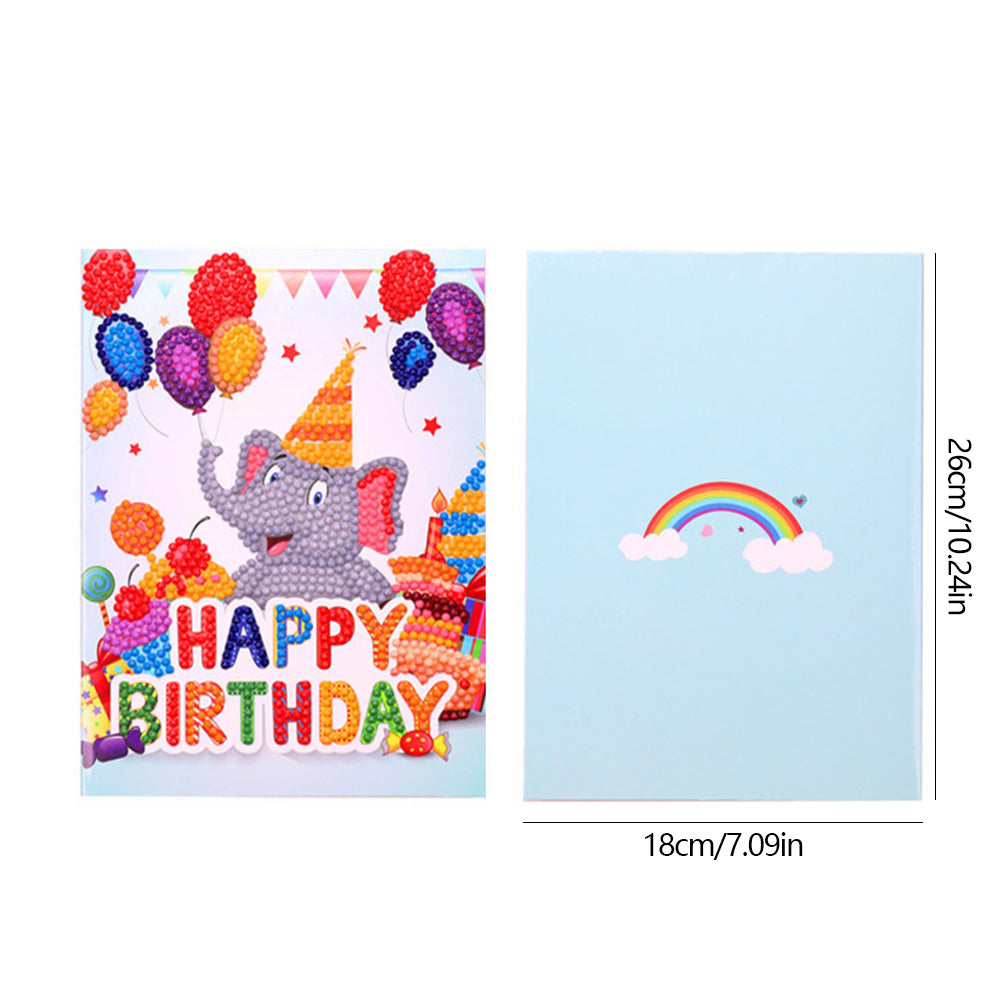 DIY Diamond Art Cards Handmade Birthday 5D Diamond Painting Kits Christmas Cards