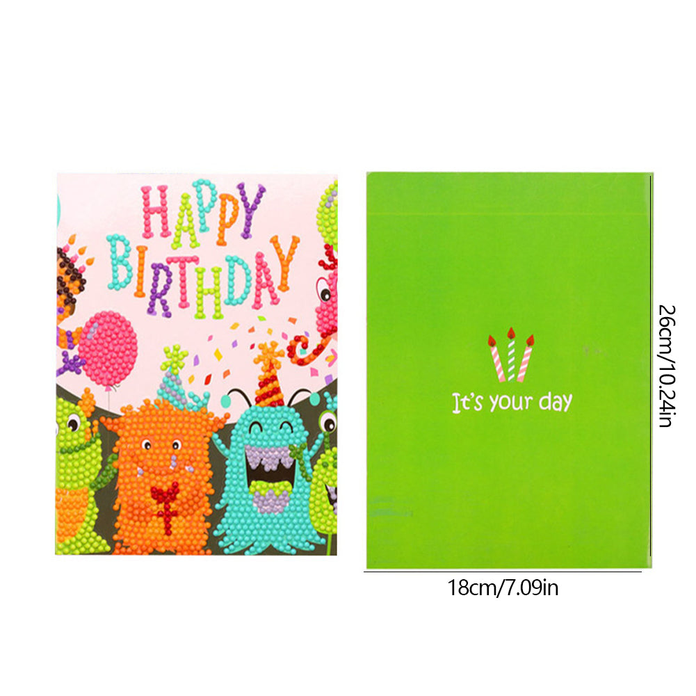 DIY Diamond Art Cards Handmade Birthday 5D Diamond Painting Kits Christmas Cards