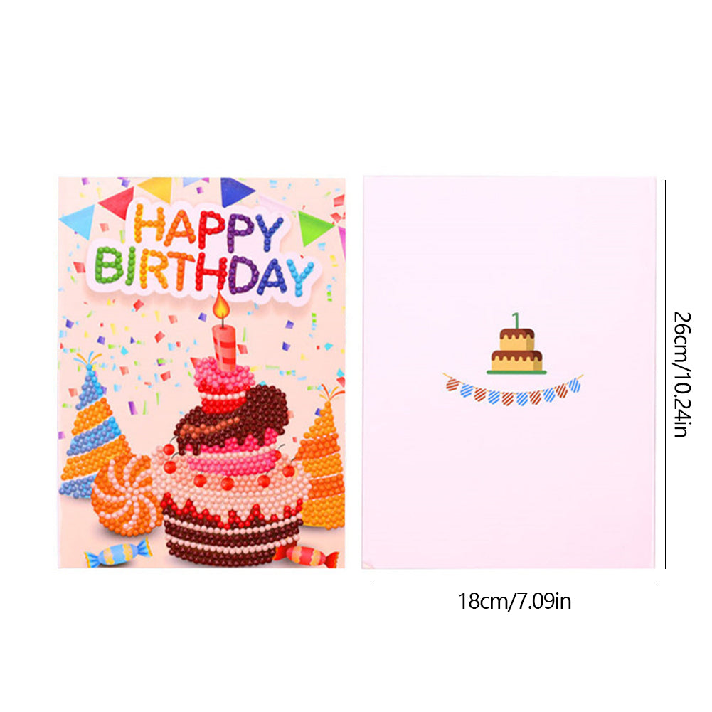 DIY Diamond Art Cards Handmade Birthday 5D Diamond Painting Kits Christmas Cards