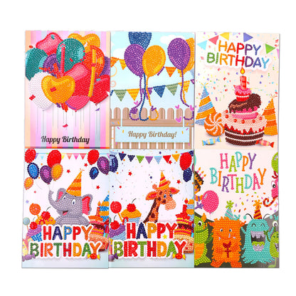 DIY Diamond Art Cards Handmade Birthday 5D Diamond Painting Kits Christmas Cards