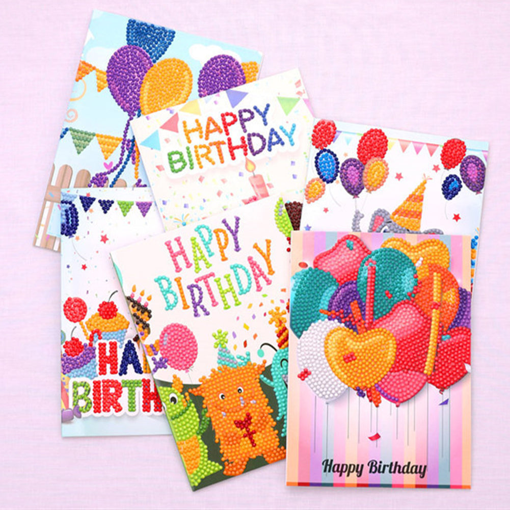 DIY Diamond Art Cards Handmade Birthday 5D Diamond Painting Kits Christmas Cards