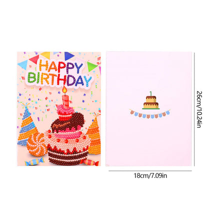 DIY Diamond Art Cards Handmade Birthday 5D Diamond Painting Kits Christmas Cards