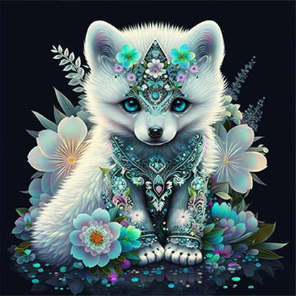 Bejeweled Puppy - Full Round Drill Diamond Painting 40*40CM