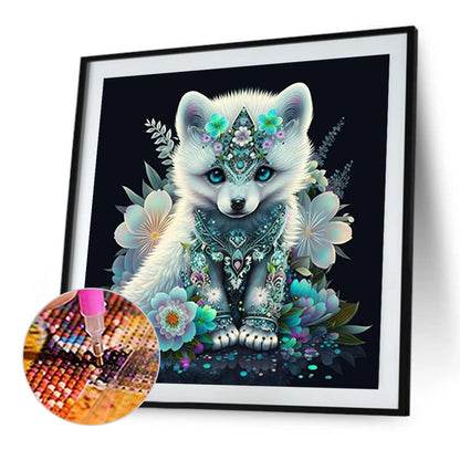 Bejeweled Puppy - Full Round Drill Diamond Painting 40*40CM