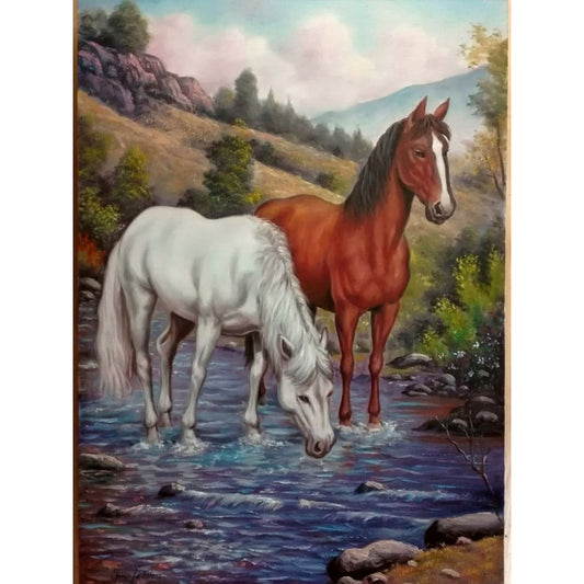 Horse - Full Round Drill Diamond Painting 30*40CM