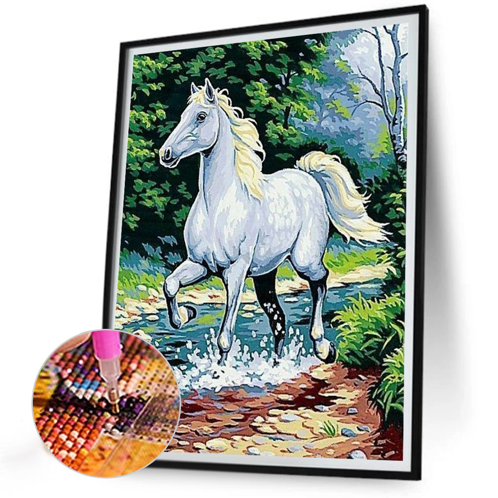 Horse - Full Round Drill Diamond Painting 30*40CM