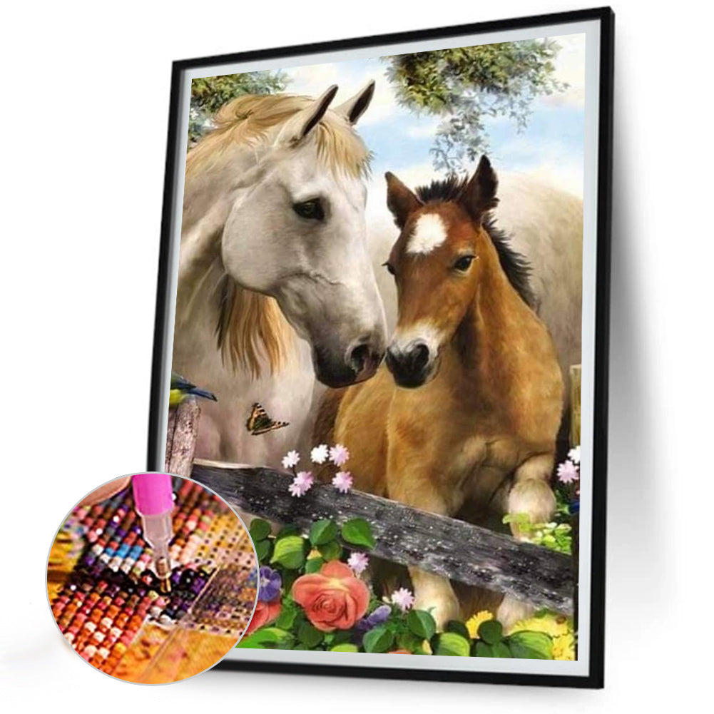 Horse - Full Round Drill Diamond Painting 30*40CM