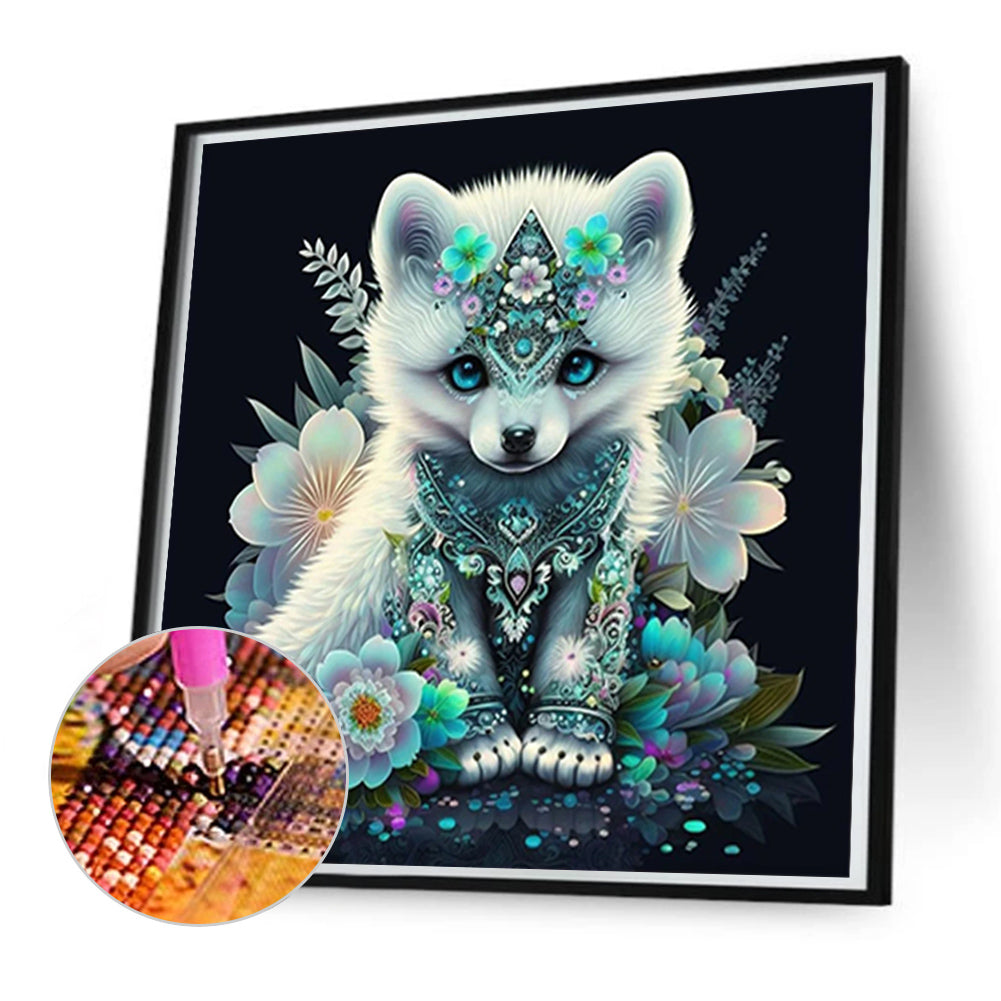 Bejeweled Puppy - Full Round Drill Diamond Painting 50*50CM