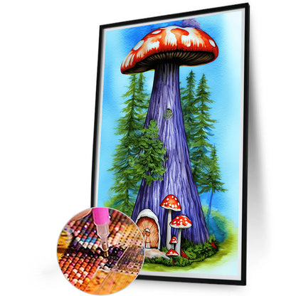 Forest Mushroom - Full Round Drill Diamond Painting 40*60CM