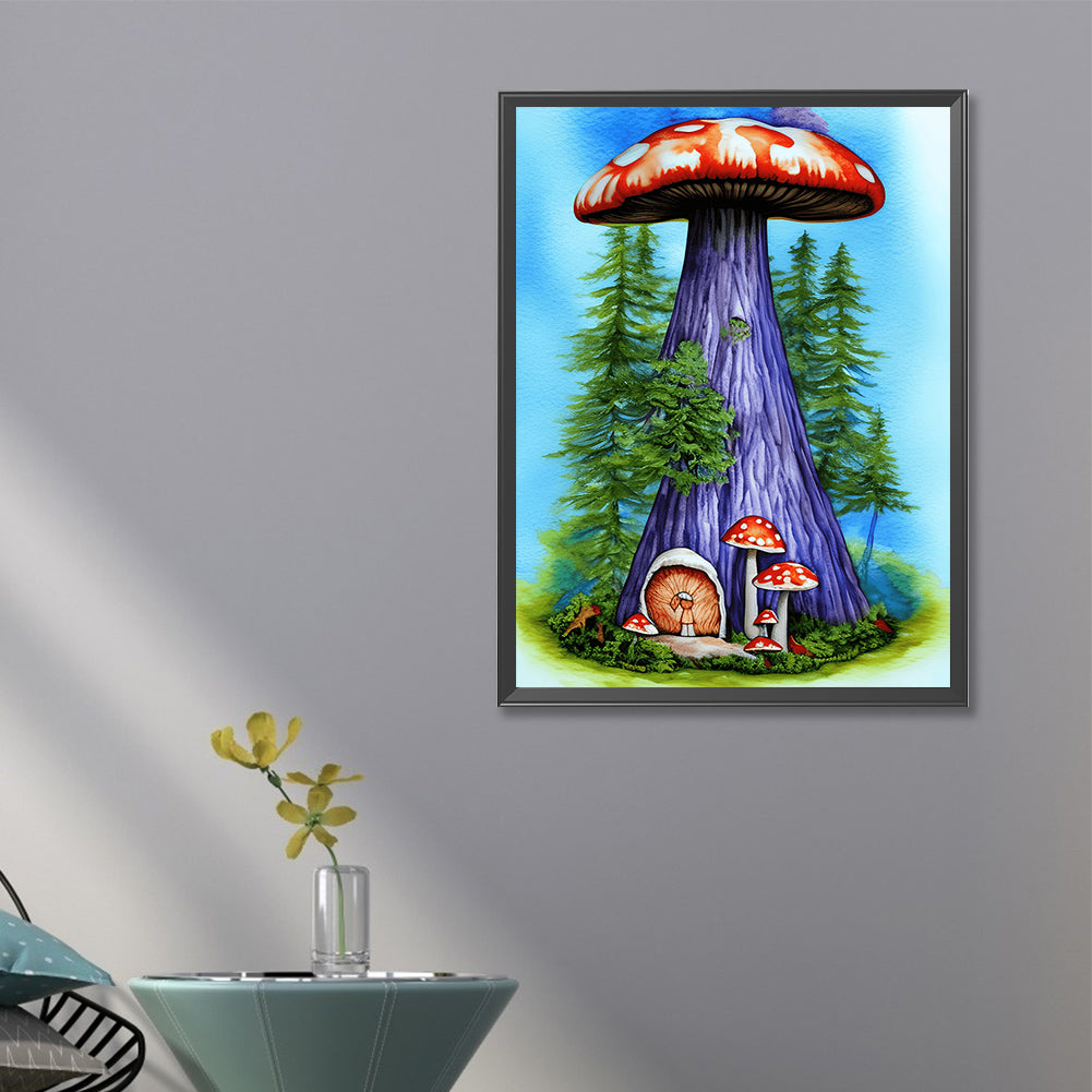 Forest Mushroom - Full Round Drill Diamond Painting 40*60CM