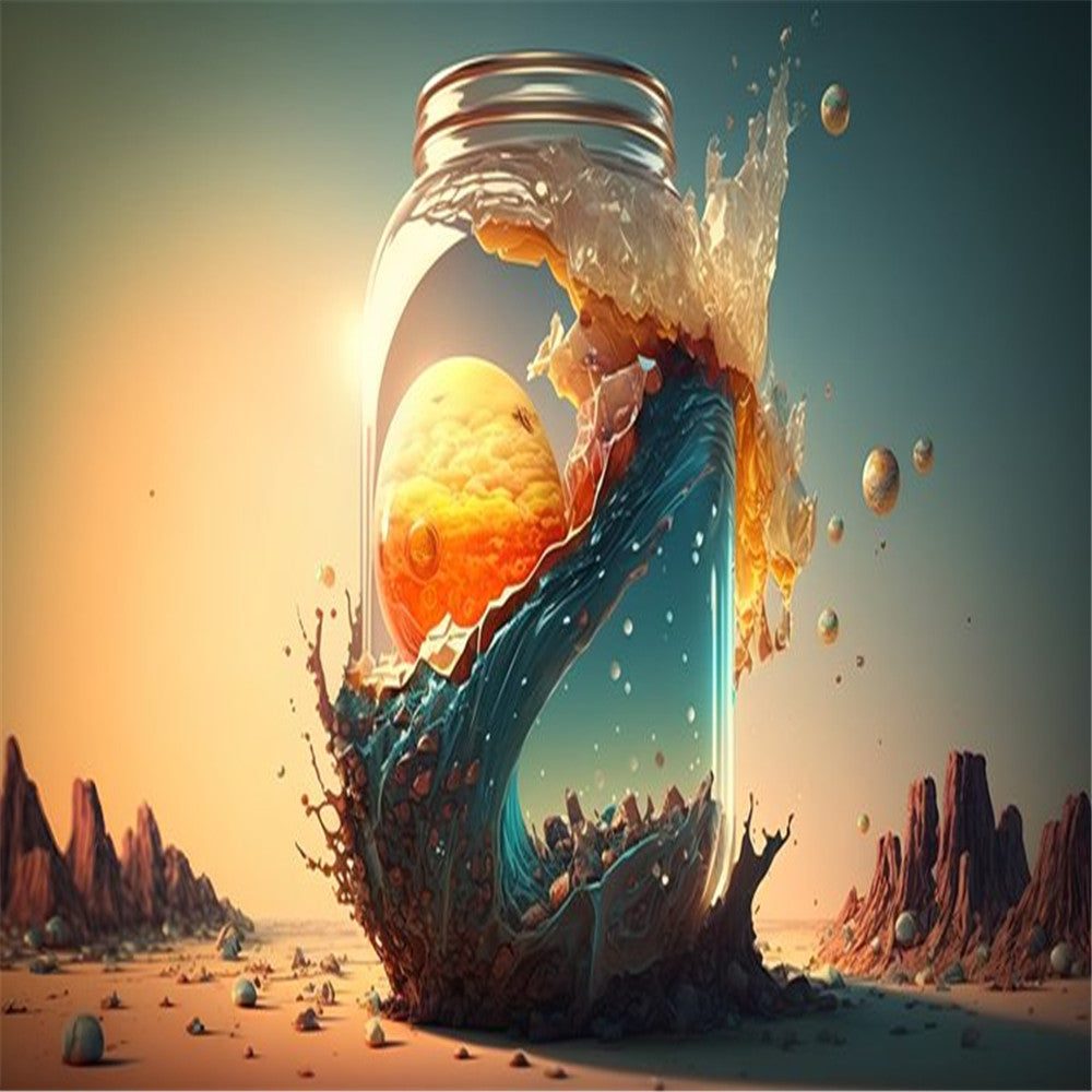Bottle - Full Square Drill Diamond Painting 70*40CM