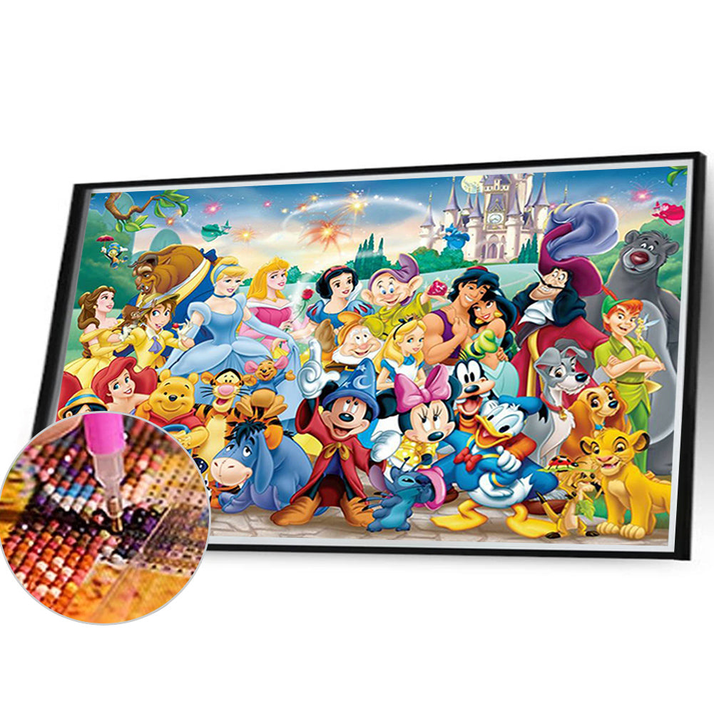 Disney Cartoon Character - Full Round Drill Diamond Painting 40*30CM