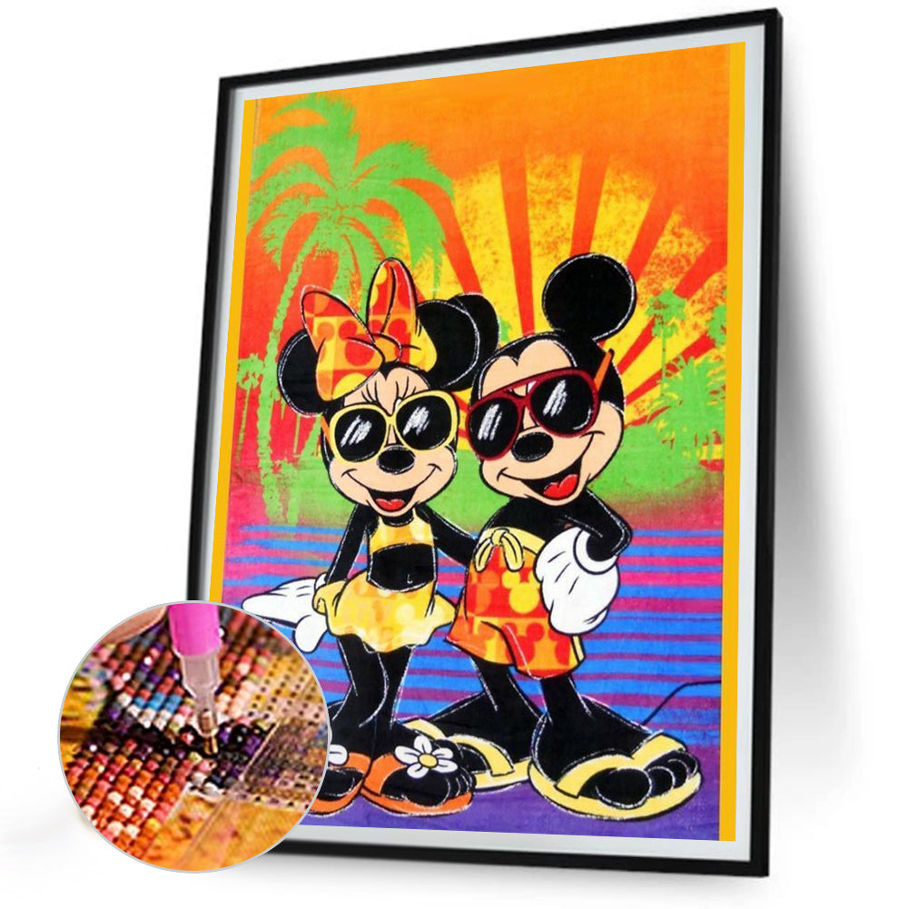 Mickey Mouse - Full Round Drill Diamond Painting 30*40CM