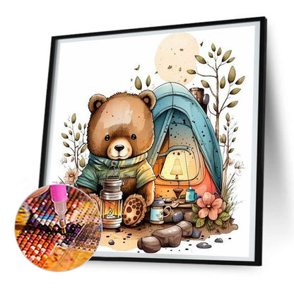 Warm Bear - Full Round Drill Diamond Painting 30*30CM