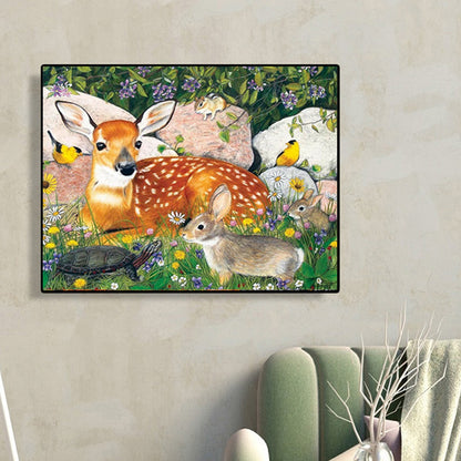 Deer - Full Round Drill Diamond Painting 50*40CM