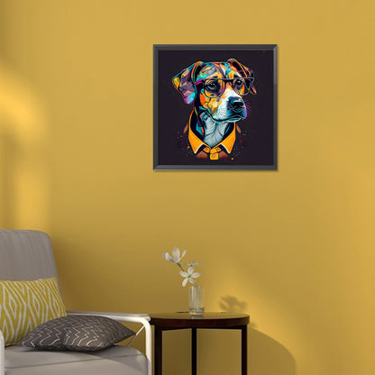 Silent Dog - Full Round Drill Diamond Painting 30*30CM