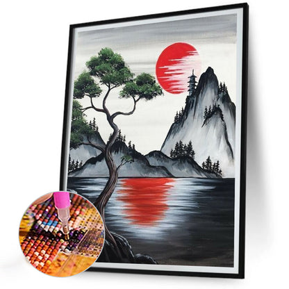 Landscape - Full Round Drill Diamond Painting 30*40CM