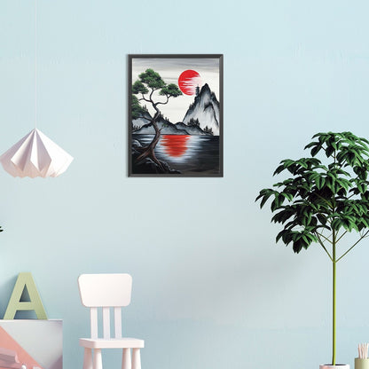 Landscape - Full Round Drill Diamond Painting 30*40CM