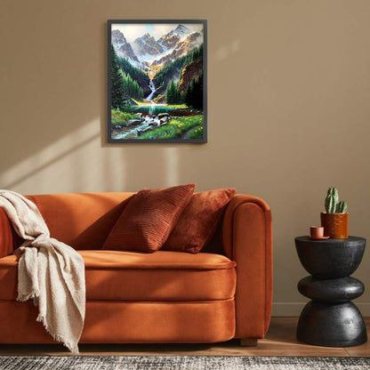 Mountains And Rivers - Full Round Drill Diamond Painting 45*60CM