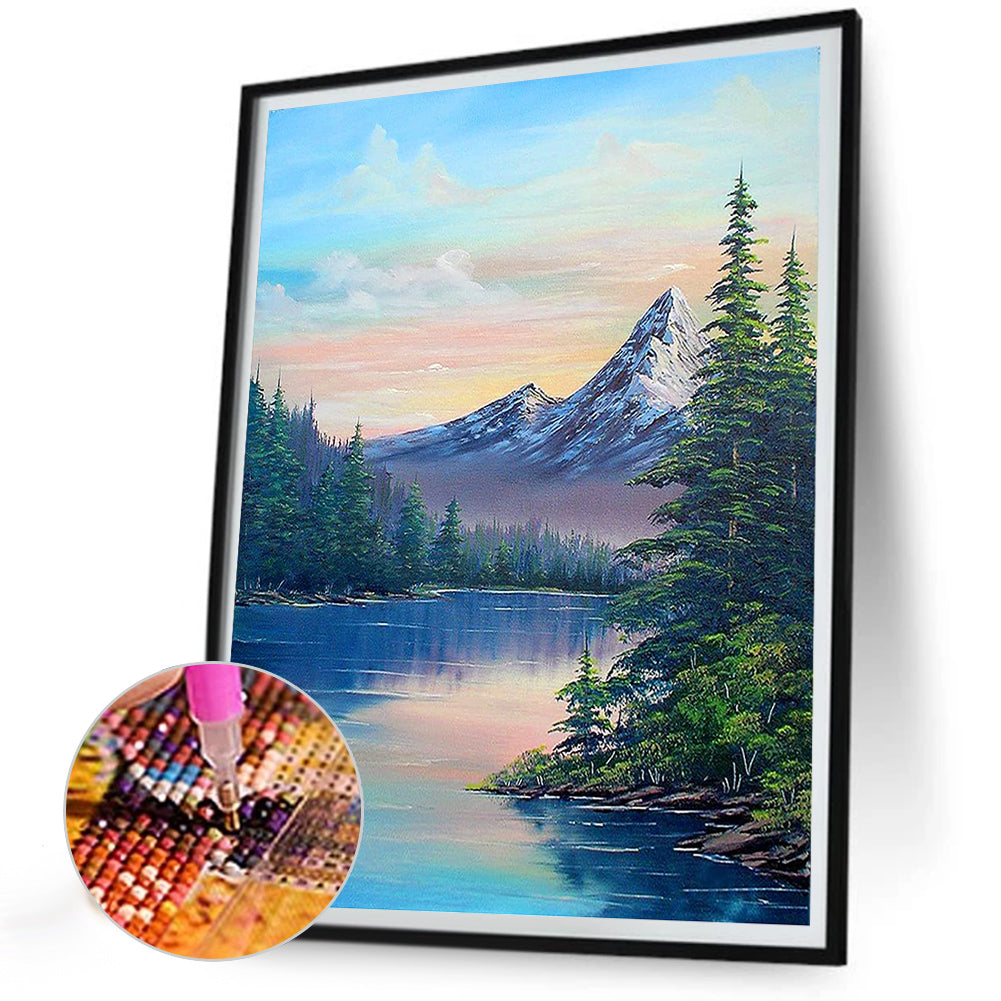 Beautiful Landscape - Full Round Drill Diamond Painting 30*40CM