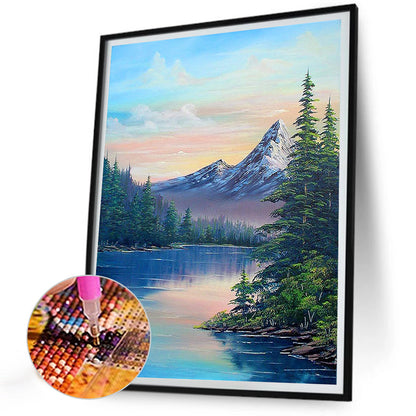 Beautiful Landscape - Full Round Drill Diamond Painting 30*40CM