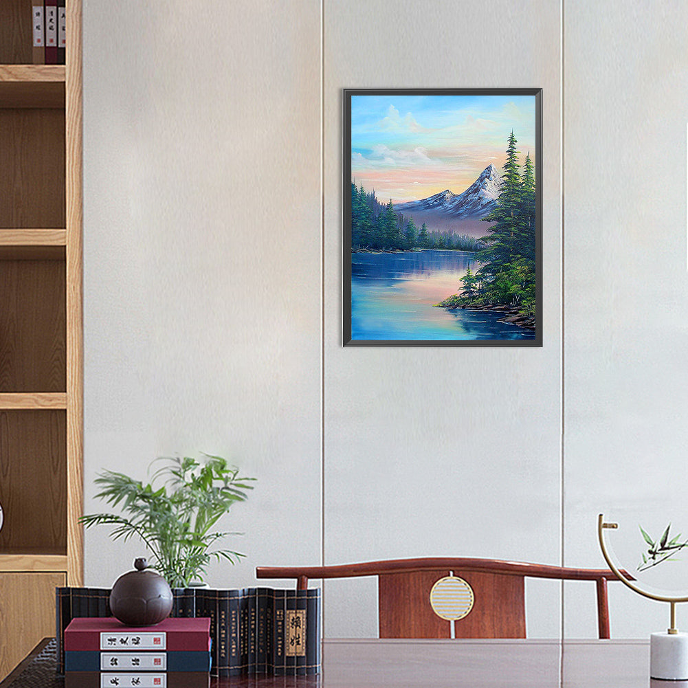 Beautiful Landscape - Full Round Drill Diamond Painting 30*40CM